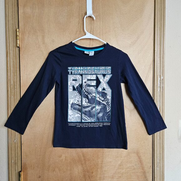 💜Highland Originals T-shirt Kids 10/12 Long Sleeve Dinosaur T-rex - Picture 7 of 9